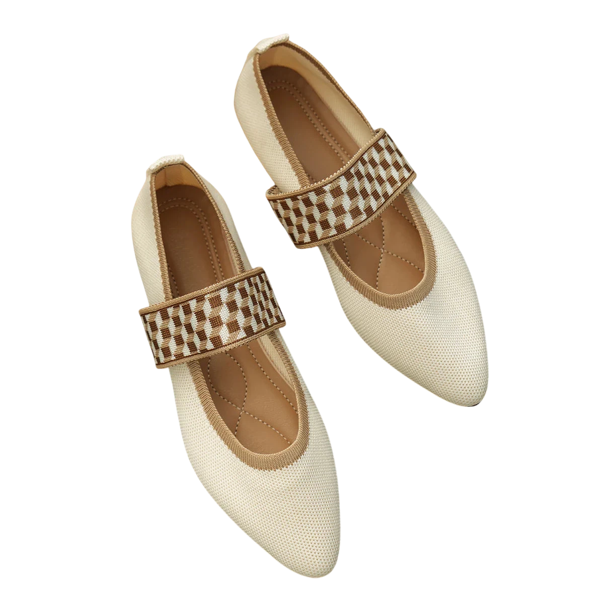 Ballerines élégantes pour femme: Confort et style au quotidien - beige / 36