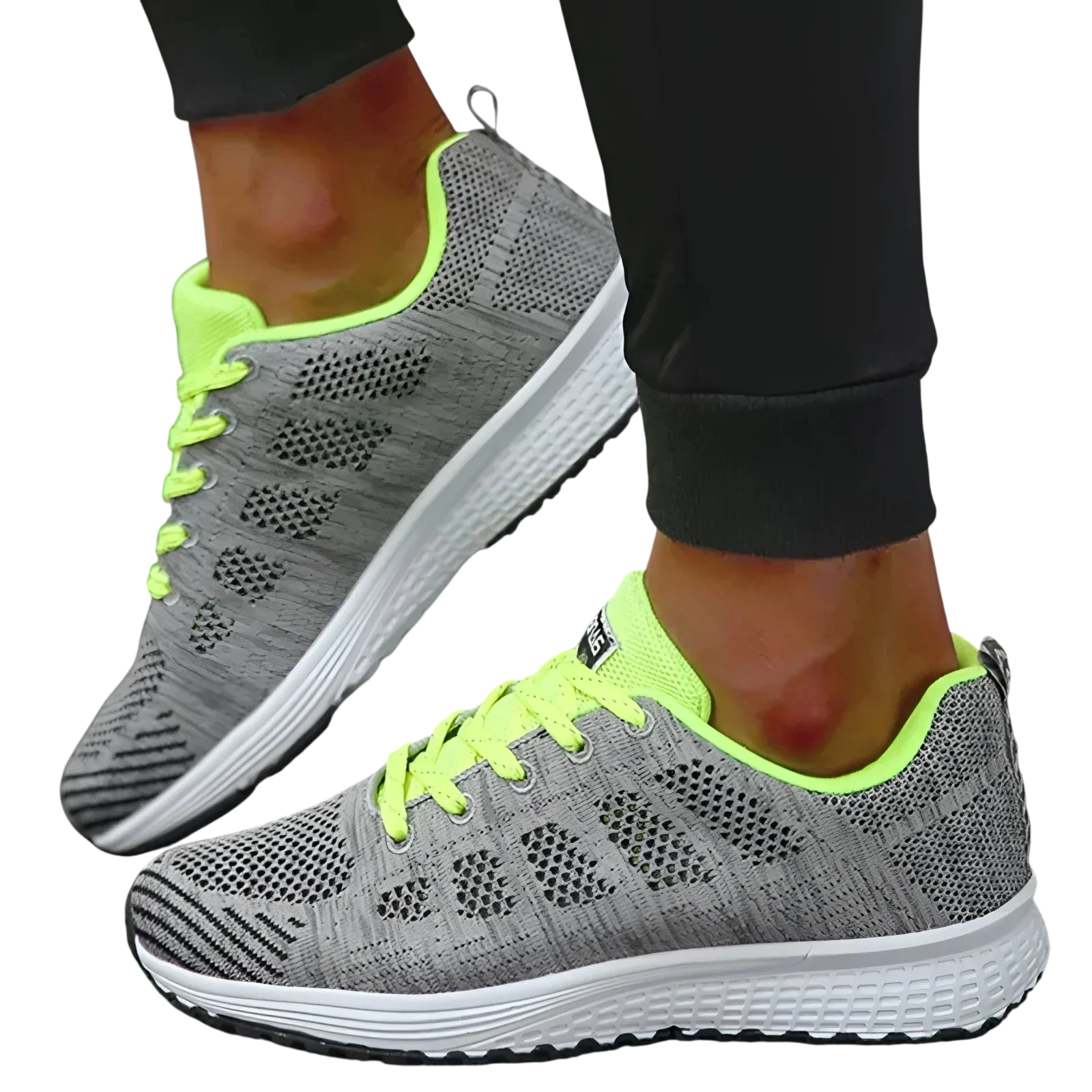 Baskets Femme Légères Mesh Respirant pour Marche et Jogging - Vert / 35