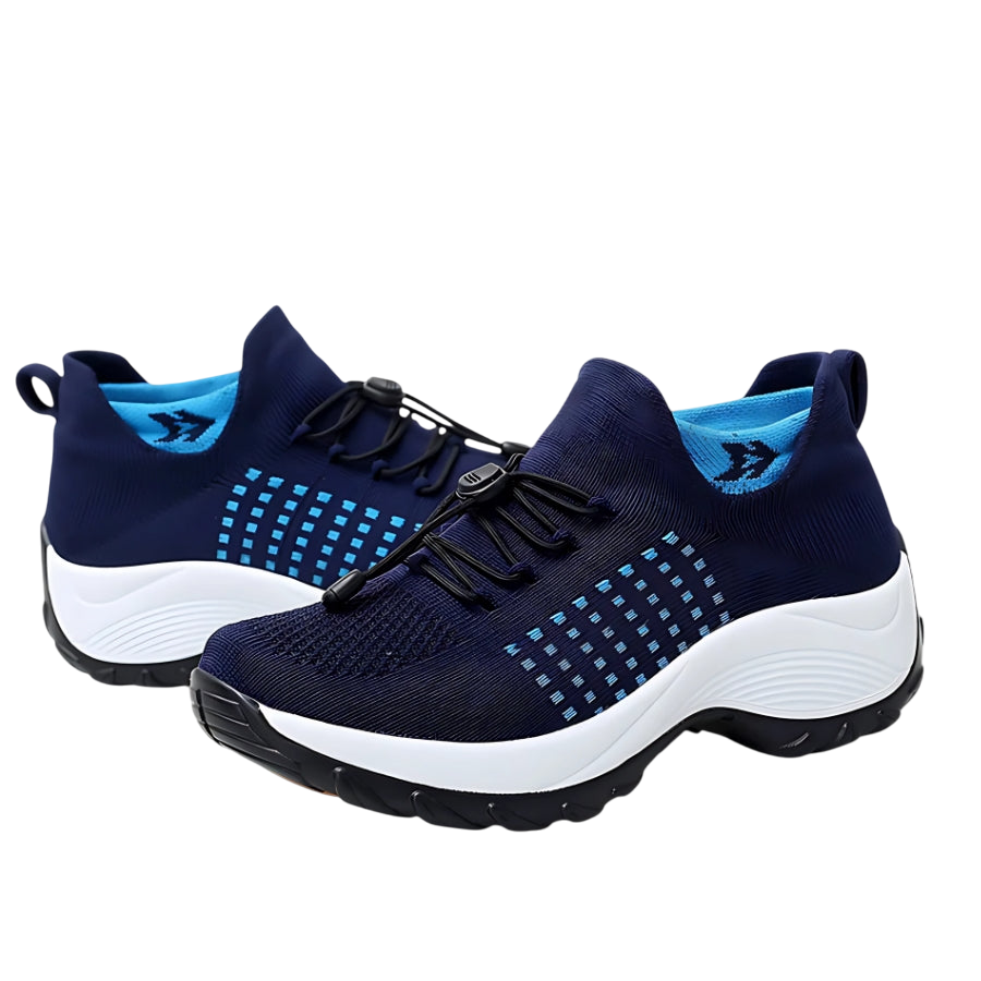 Baskets Respirantes Adulte Semelle Adhérente - Bleu foncé / 35