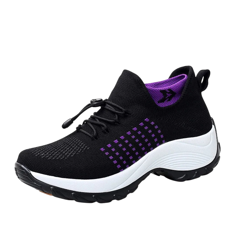 Baskets Respirantes Adulte Semelle Adhérente - Noir violet / 35