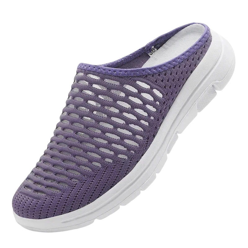Sabots Mules Tissu Maillé - Violet / 35
