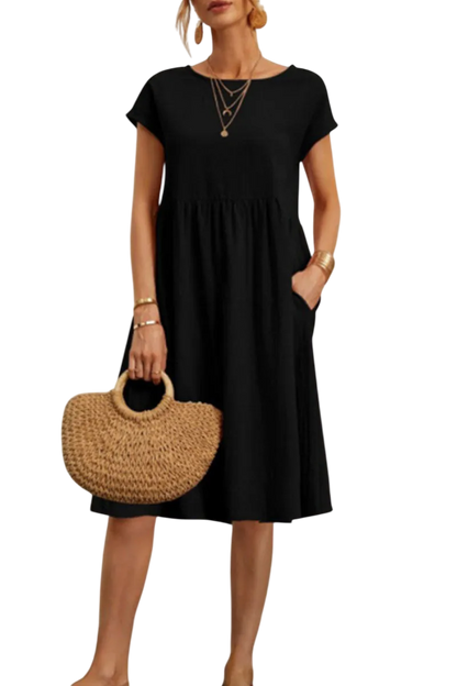 Alma - Robe Fluide Robe - Noir / S