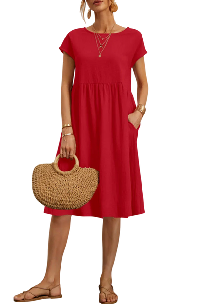 Alma - Robe Fluide Robe - Rouge / S