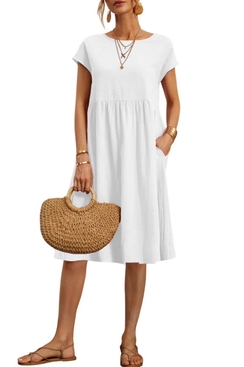 Alma - Robe Fluide Robe - Blanc / S