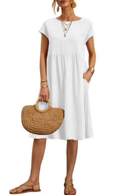 Alma - Robe Fluide Robe - Blanc / S