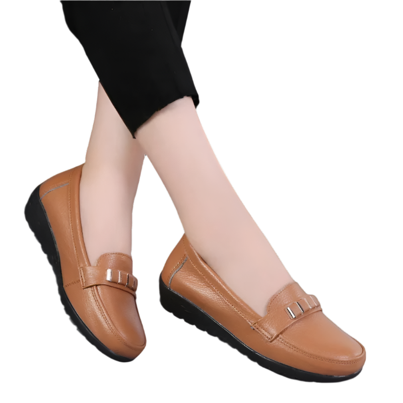 Ballerines en Cuir Confortables pour Femmes