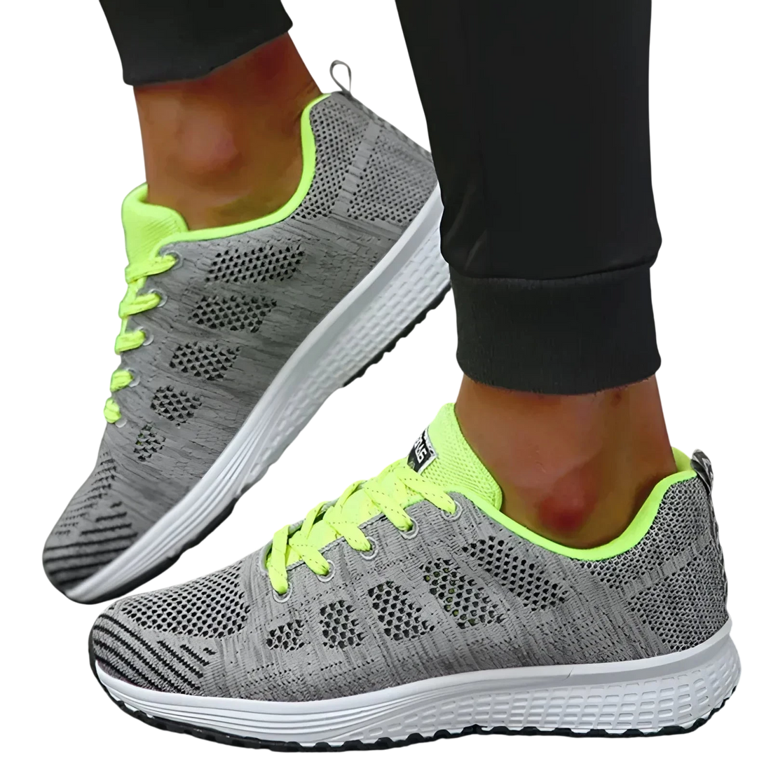 Baskets Femme Légères Mesh Respirant pour Marche et Jogging - Vert / 35