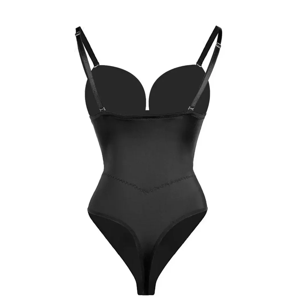Body Gainant Compression Invisible - Shapewear Dos Nu et Corset Amincissant pour Silhouette Affinée