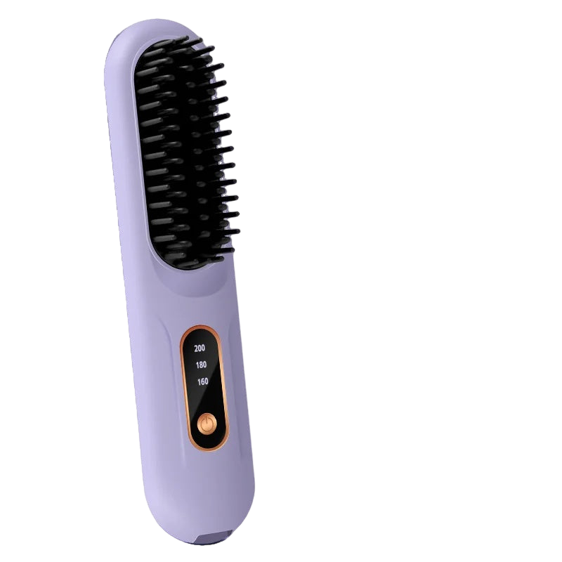 Brosse Lissante Électrique - Portable Rechargeable USB - Violet