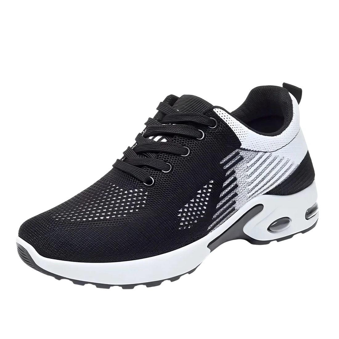 Chaussure de sport pour course à pied | Semelle amortissante | Maille respirante - Noir / 36