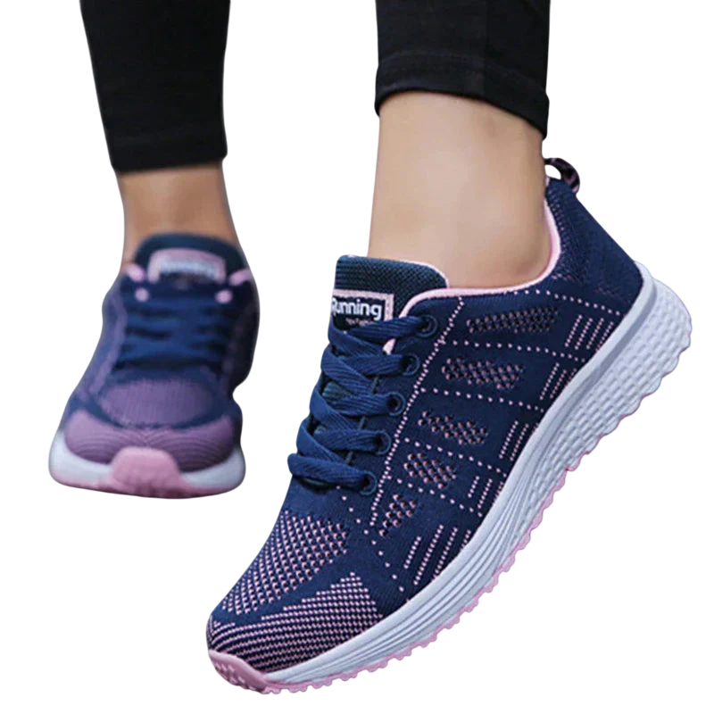 Chaussure de Sport Running Respirante avec Semelle Antidérapante et Lacets - Bleu / 35