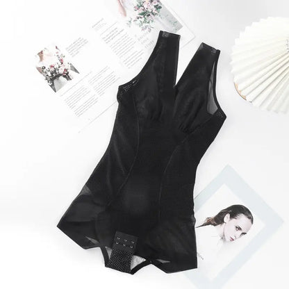 Gaine Ultra Amincissante – Compression et Tonification Ventre et Cuisses Réduction Cellulite et Vergetures - Noir / M