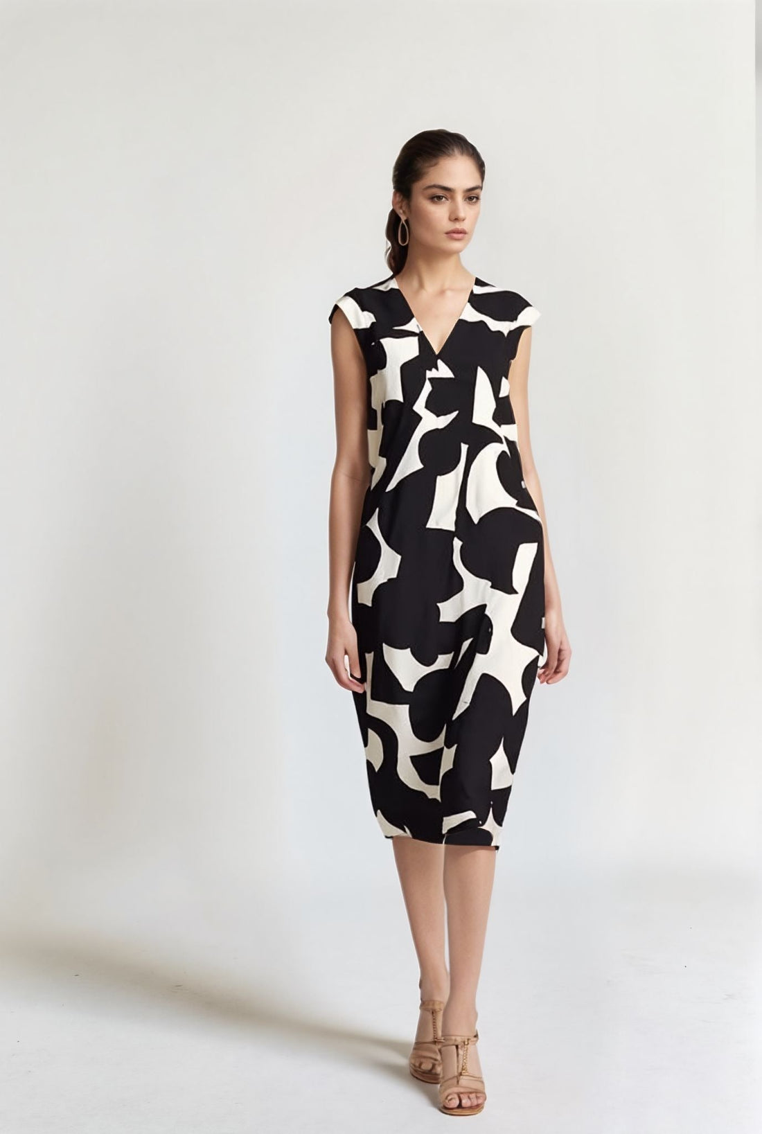 Graphica - Robe Longue à Motif Abstrait