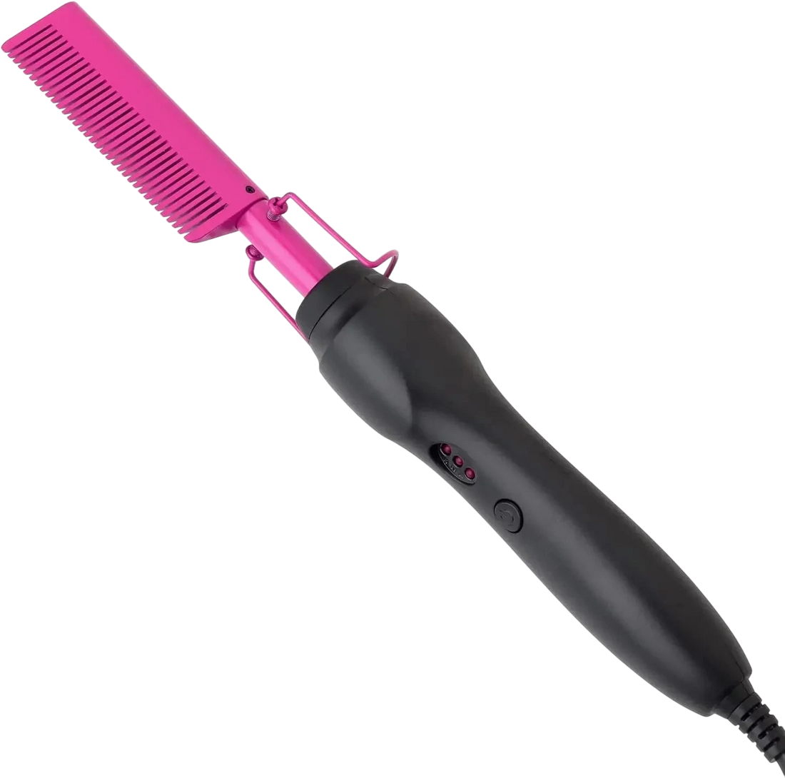 Peigne Chauffant Électrique Lissant Design Ergonomique