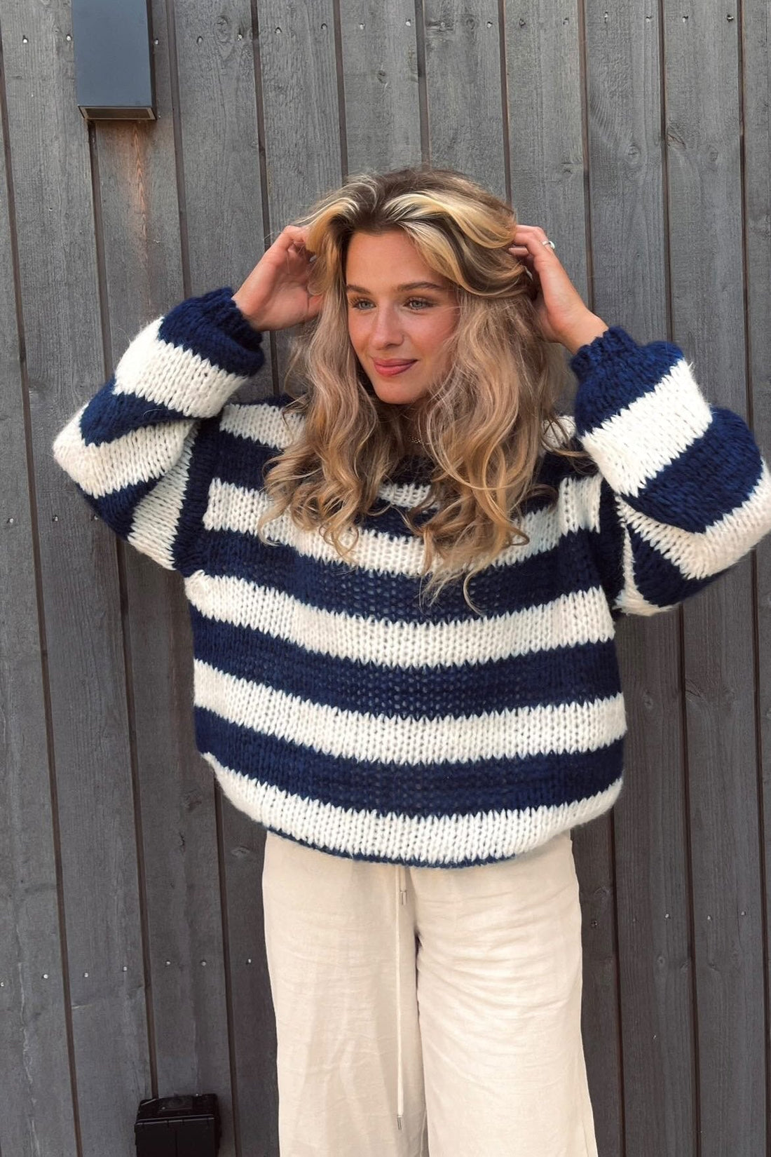 Pull tricoté en laine mérinos confortable et élégant