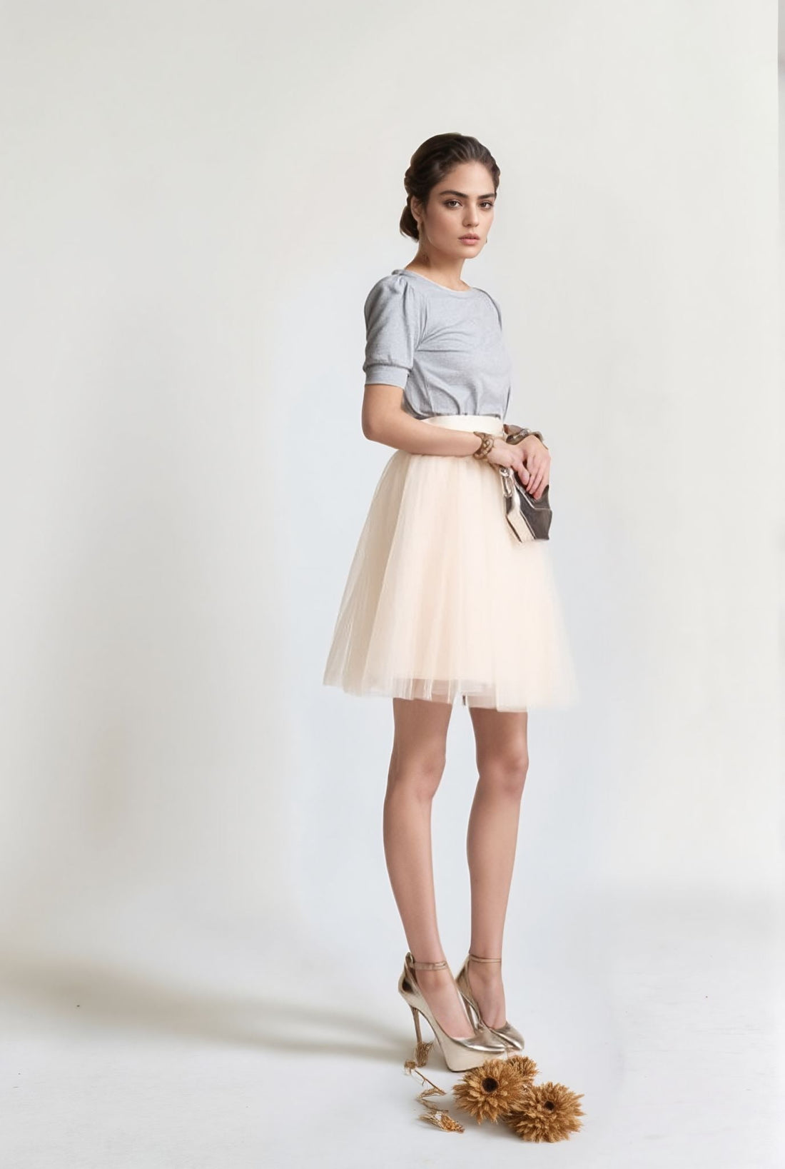 Rêverie - Jupe Tulle Volumineuse Jupe Ivoire