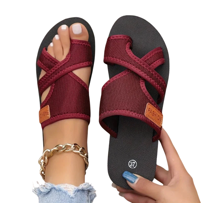 Sandales Plates Décontractées pour Femme été Confort