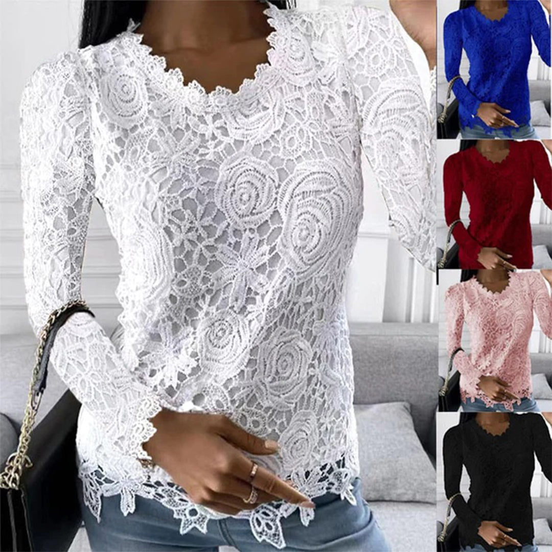 Top élégant femme manches longues